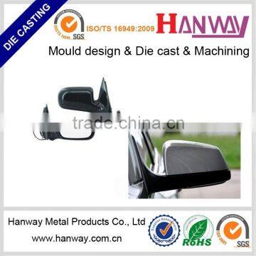 Guangdong Custom aluminum die casting auto rearview mount bracket wtih CNC, NCT service