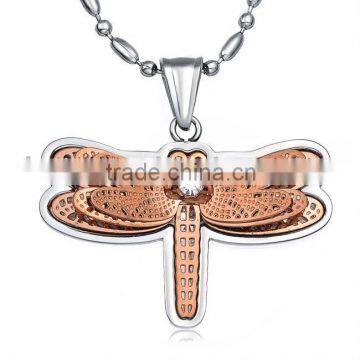 XLT-TC012 Butterfly Titanium Druzy Pendant