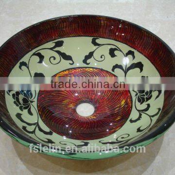 FOSHAN art round glass basin LH-033