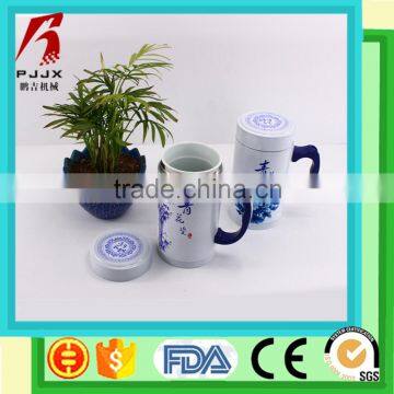 Ceramic mug with lid and handle portable tea bottle wholesale