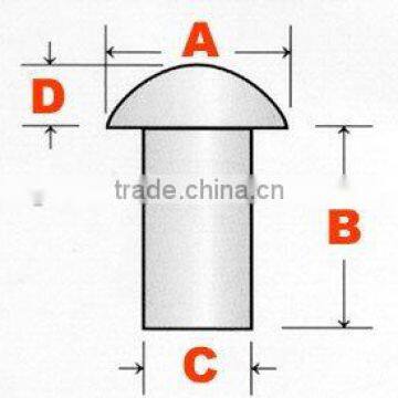 round head steel solid rivet