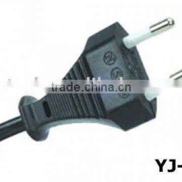 European VDE power cords H03VVH2-F 2X0.75