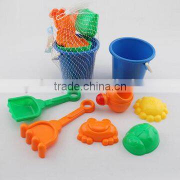 Summer funnybeach sand molds kids toys Beach bucket (7 PCS)