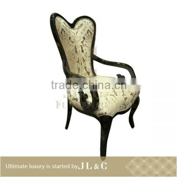 Luxury dinning room New wooden arm dining chair with JC26-02 from china supplier-JL&C Luxury Home Furniture