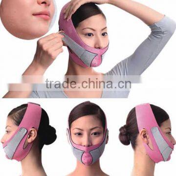 Anti-bacterial breathable double chin wrap for V face shapers