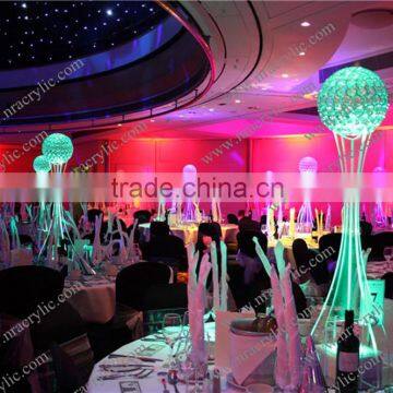 Remote Control Acrylic Led Wedding Reception Centerpieces