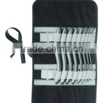 Uterine dilator set, in canvas roll with 8 dilators.