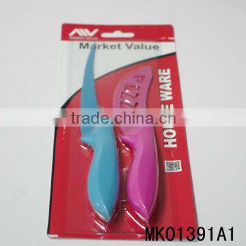 2pcs non-stick knife, cheese knife set ,plastic handle knife