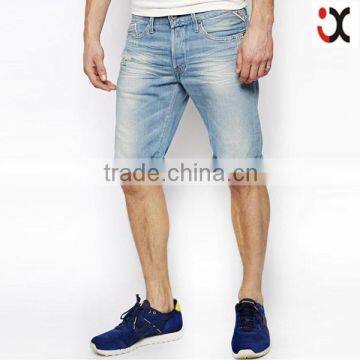 2015 Washed Straight Leg Smart New Desgin Denim Shorts Men JX11013