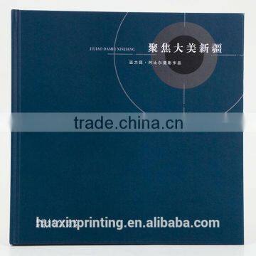 hardcover book printing service with blue cover