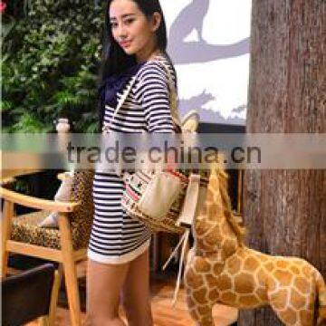 Folk Women Backpack Fashionable Canvas Bags photo-4