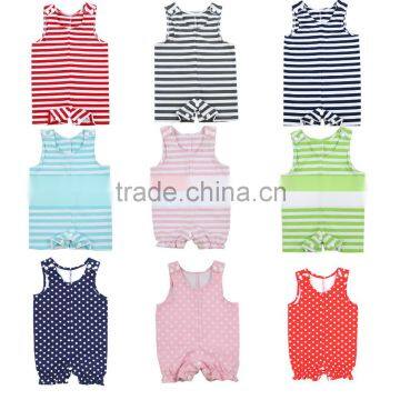 2016 Baby Club Clothes High Quality Baby Stripe Romper New Born Baby Wear New Born Baby Short Romper