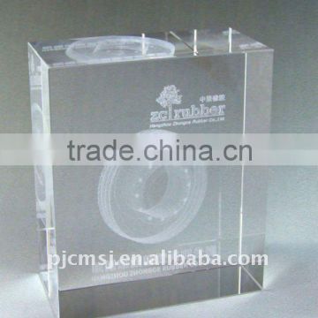 Promotional 3D Laser Crystal Art For Souvenir Gifts