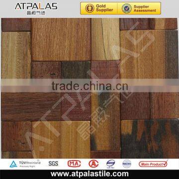 Restaurant decoration wood wall mosaic tile