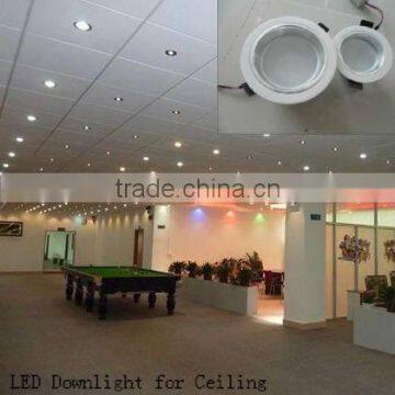 9w recessed downlight round led pop ceiling lights