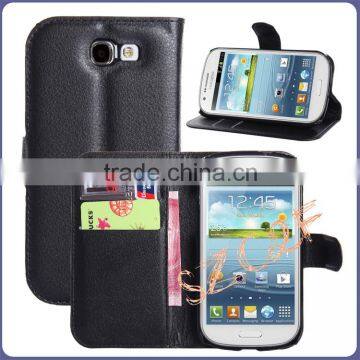 Wholesale Wallet case for samsung flip leather cover phone case for samsung i8730