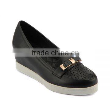 now model soft and comfortable women shoes height increasing thick sole elevator shoes