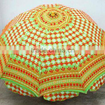 Garden Patio Sun Umbrella Parasol Boho Bohemian Parasol Traditional Indian Embroidered parasol mbrella