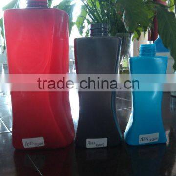 shampoo decorative plastic bottle with different color and shape