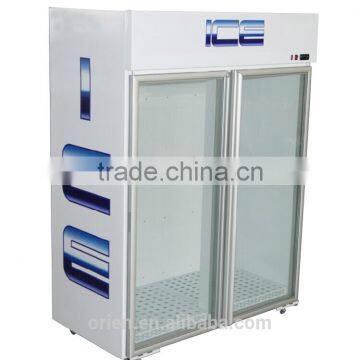 Indoor ice merchandiser (Bagged ice freezer)