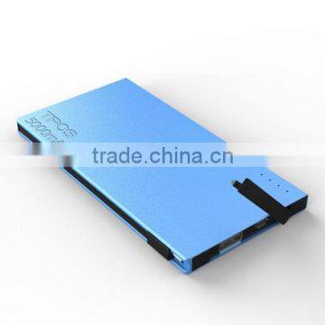 Cords Built in 5000mah Slim Powerbank for Smart Phones