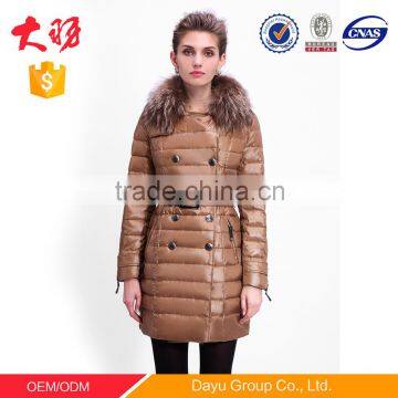 Plus size down coat 5XL softshell down jacket with raccoon fur outdoor wear bluk wholesale colothing manufacturer