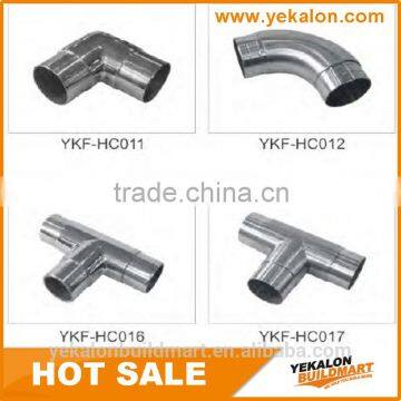 Mirror finish stainless steel connector for railing