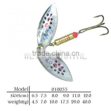 Spinner bait metal lure