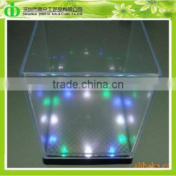 DDI-B008 Trade Assurance Square LED Lighted Ice Bucket