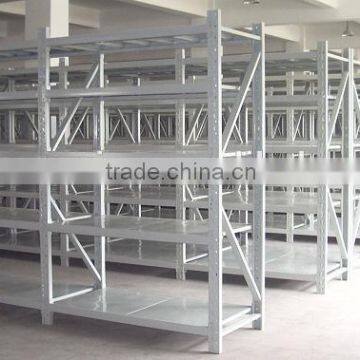 Warehouse light duty rivet shelving