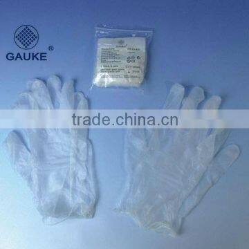 Gauke PVC Disposable Examination Medical Gloves with CE, FDA Marks, OEM, ODM welcome