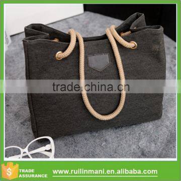 Promotional grey canvas fashion bags