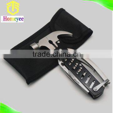 Stainless Steel Mini Multifunction Claw Hammer with Keyring