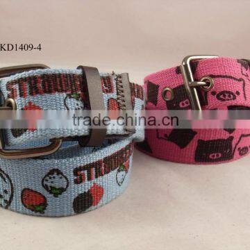 Customized Silk-screen Canvas Belt for Kids photo-4
