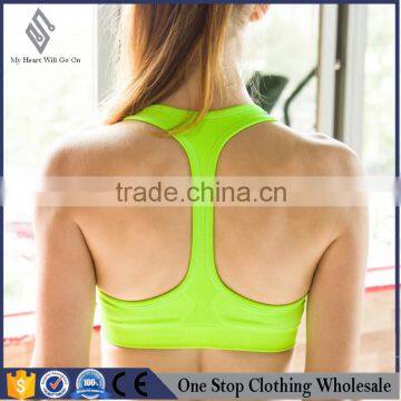 2016 new shockproof seamless candy color word bra vest - running bra yoga clothes sports bra