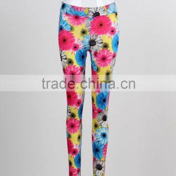 F5S31098 Sunflower Printed Leggings