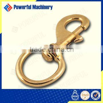 SOLID SWIVEL BRASS SNAP HOOK