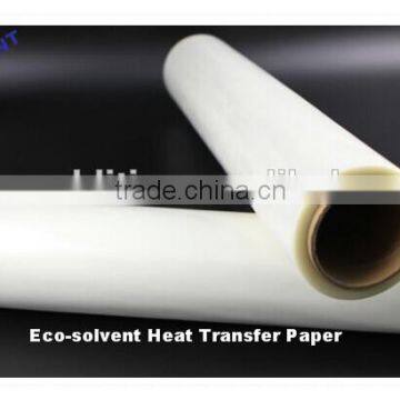 Light eco solvent heat transfer paper for eco-solvent printer/light colored eco-solvent inkjet heat transfer paper