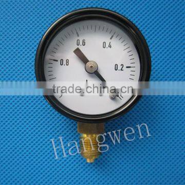 black steel vacuum pump pressure gauge manometer