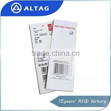 customizable UHF rfid clothing label garment tag