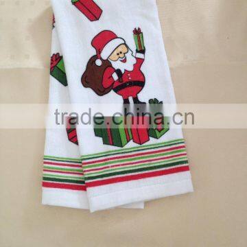 Christmas custom printed cotton kitchen towel