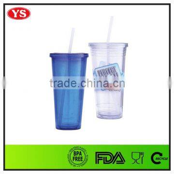 22oz Double Wall Custom Plastic Tumbler With Heat-transfer Printing Logo