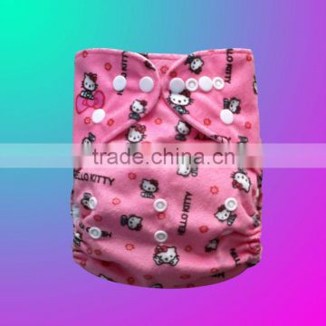 one size printed PUL waterproof minky baby diaper cover