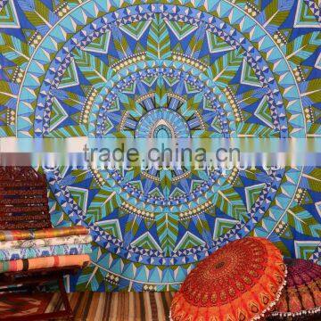 Tribal Mandala Queen Size Ombre Bohemiean Wall Art Hippie Cotton Curtain photo-5