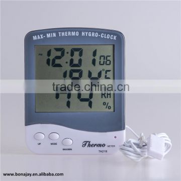 Digital Out/In digital hygro thermometer with alarm clock