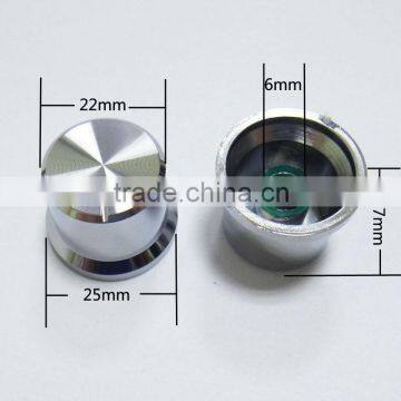 Brief design electroplate audio Knob , Silver audio knob