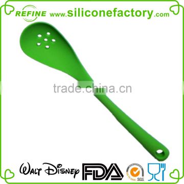 High Quality FDA&LFGB confirmed Silicone Slotted Draining Spoon