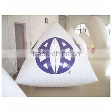 White Color With Logo Triangular Shape Marker Floating Buoy For Advertising