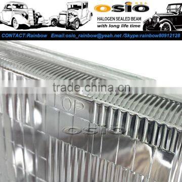 5 Square 12V24V Auto Halogen Mirror Semi Sealed Beam Auto Halogen Lamp Install H4 or HID H4 Xenon Bulb