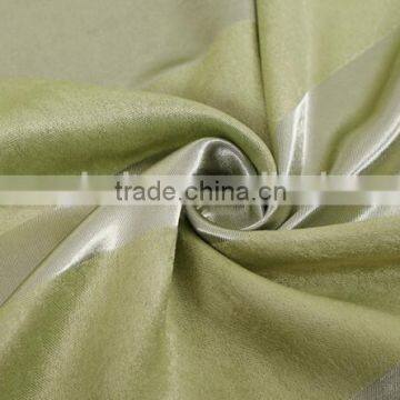 Green Striped Modern Hotel Blackout Curtain photo-2